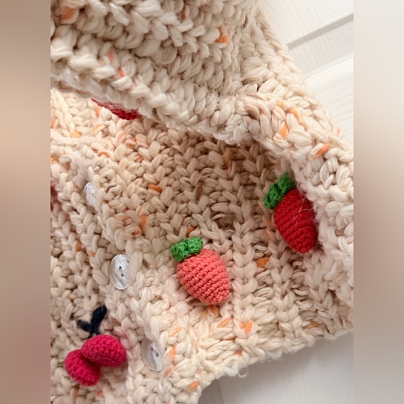 Free People Strawberry Fields Cardigan XS - Picture 7 of 11